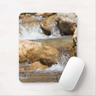 Stormy stream in spring mouse pad