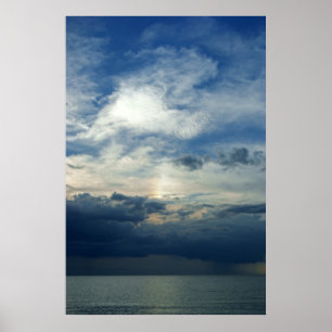 Stormy Sunset Poster