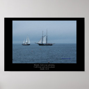 Stormy Waters, Behold, God is my Salvation, Poster