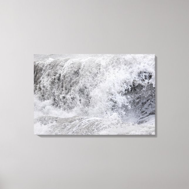 Stormy Wave Crashing Canvas Print (Front)