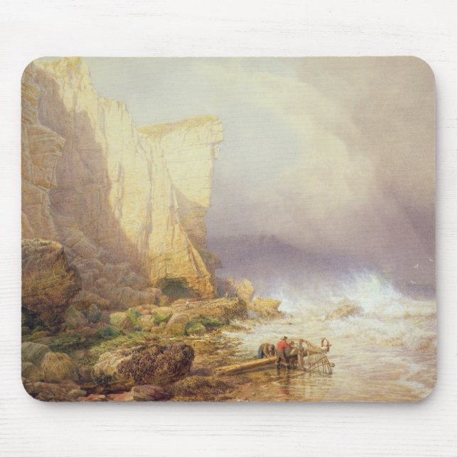 Stormy Weather, Clearing Seaton Cliffs Mouse Pad (Front)