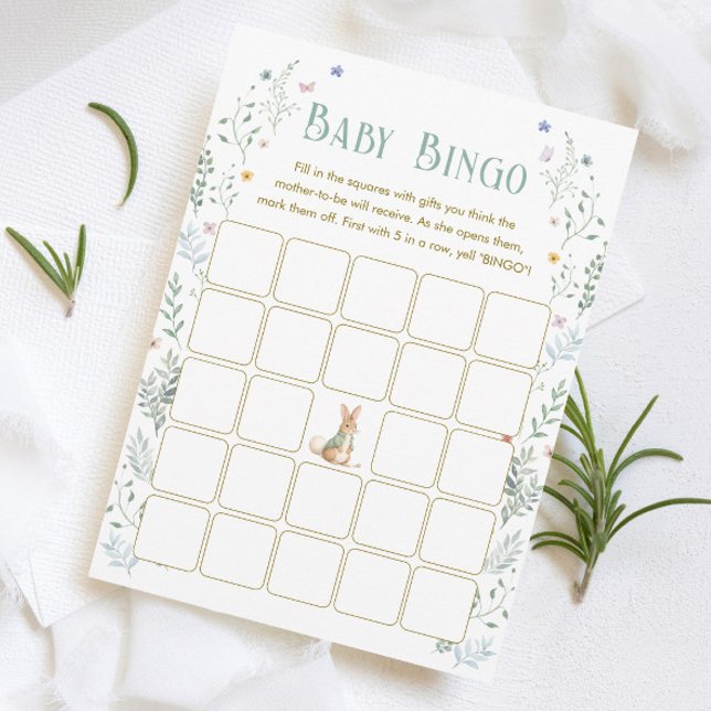 Story Book Baby Shower Baby Bingo Game Card (Creator Uploaded)