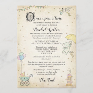Story Book Baby Shower Invitation