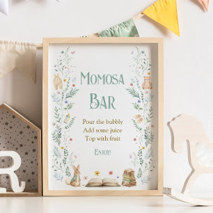 Story Book Baby Shower Momosa Bar Poster