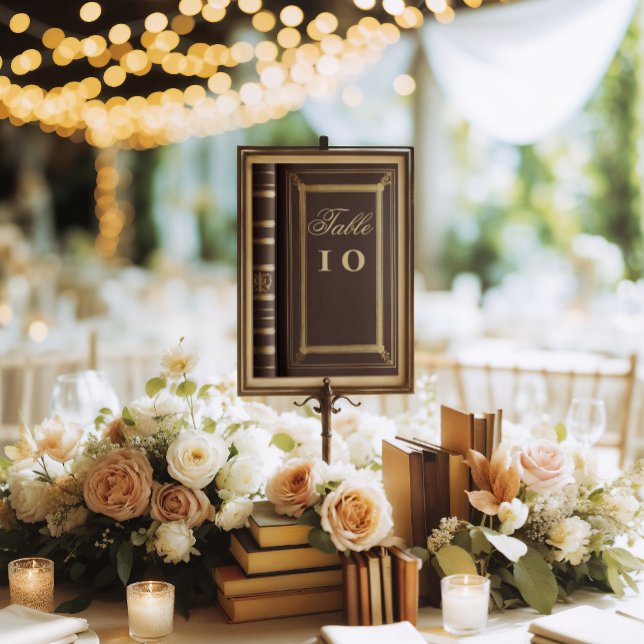 Story book, fairytale wedding table number (Wedding table number for the fairytale book cover wedding
)