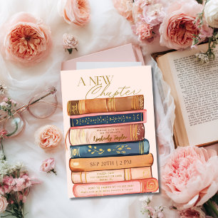 Story Book Library A New Chapter Bridal Shower Invitation