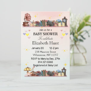 Story Book Library The Next Chapter Baby Shower Invitation