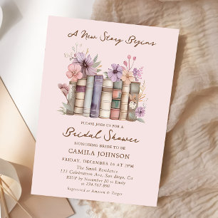 Story Book New Chapter Bridal Shower Invitation