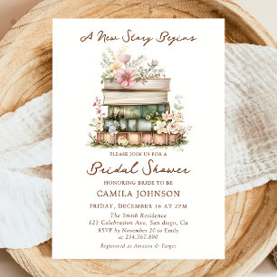 Story Book New Chapter Bridal Shower Invitation