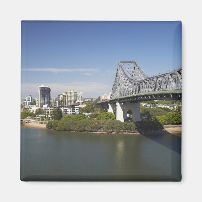 Story Bridge, Brisbane River, and Kangaroo Magnet (Front)