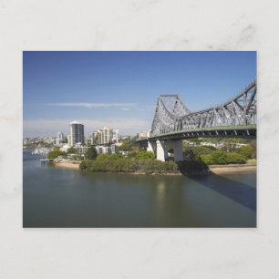 Story Bridge, Brisbane River, and Kangaroo Postcard