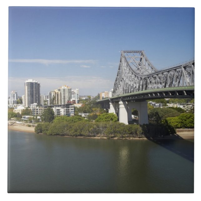 Story Bridge, Brisbane River, and Kangaroo Tile (Front)