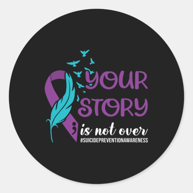Story Isn't Over  Classic Round Sticker (Front)