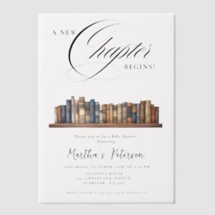 Storybook A New Chapter About toBegins Baby Shower Vellum Invitations