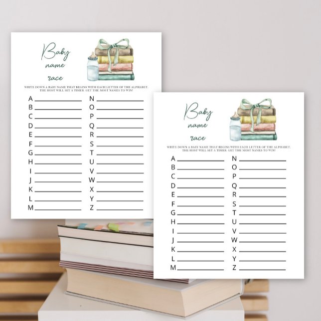 Storybook baby shower - Baby name race game (Creator Uploaded)