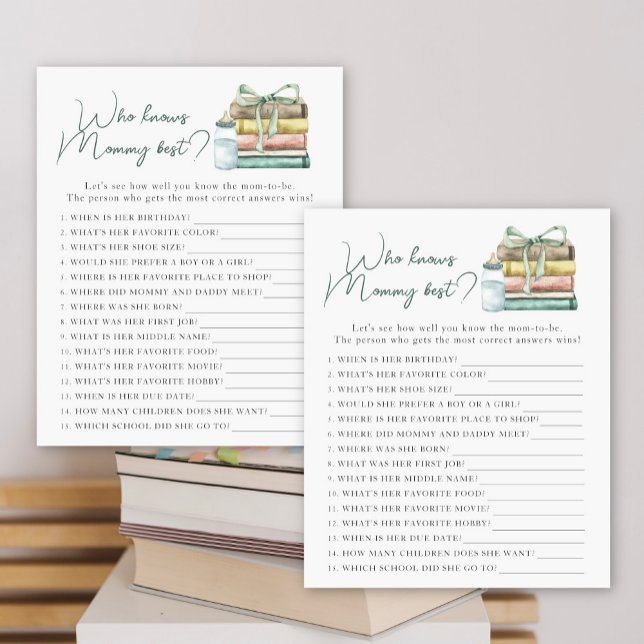 storybook baby shower - Who knows mummy best (Creator Uploaded)