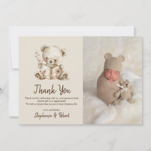  Storybook Bear Photo Baby Shower Thank You