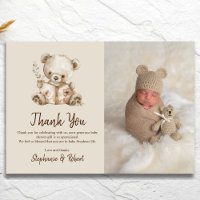 Storybook Bear Photo Baby Shower Thank You