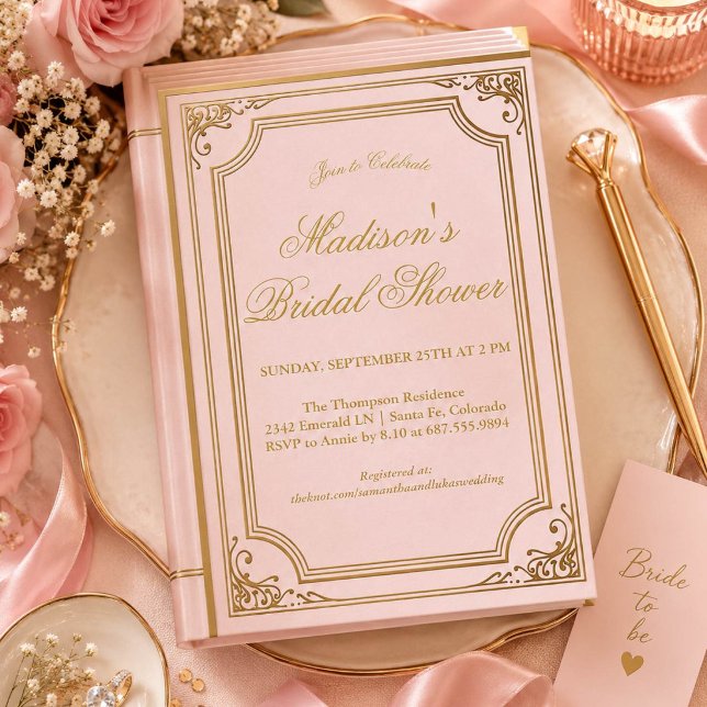 storybook bridal  shower invitations a new chapter (Creator Uploaded)