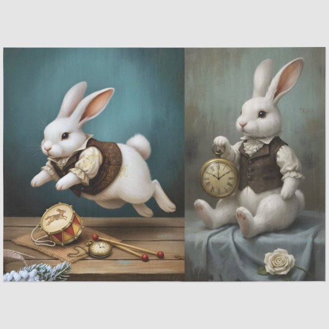 Storybook Bunny Tissue Paper (Front)