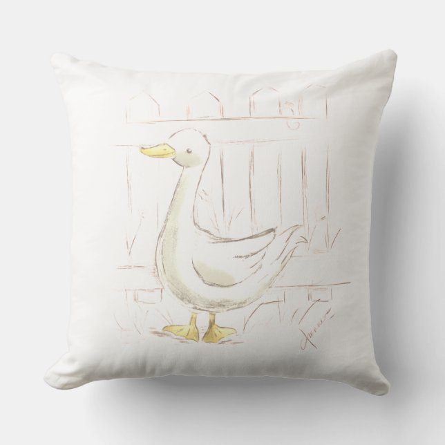 Storybook Duck Cushion (Front)