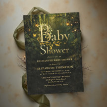 Storybook Enchanted Forest Lanterns Baby Shower