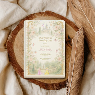 Storybook, fairy first, fairytale 1st birthday invitation