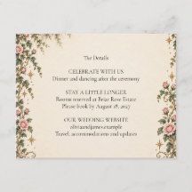 Storybook Fairytale Rose Wedding Details