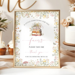 Storybook Favour Sign Wildflower Chapter Books