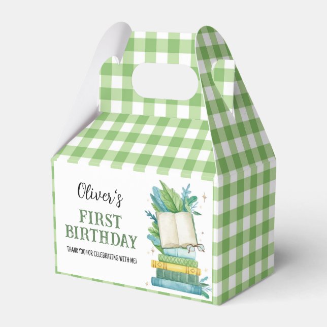 Storybook First Birthday Thank You Favour Box (Front Side)