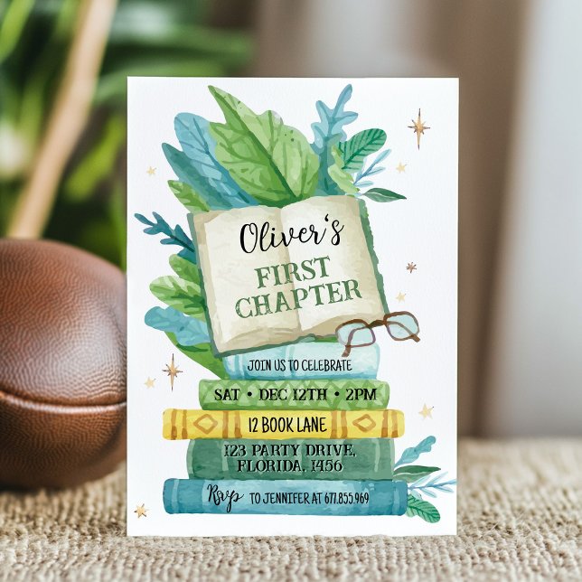 Storybook First Chapter Birthday Invitation (Creator Uploaded)