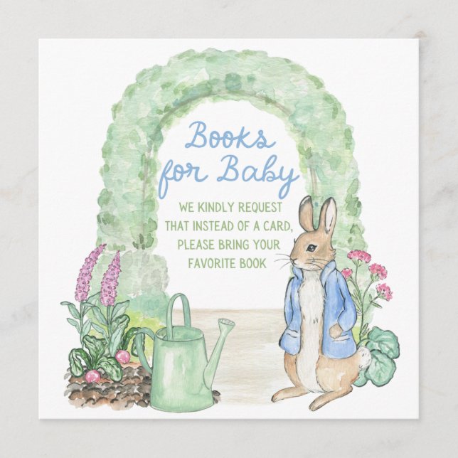 Storybook Garden Rabbit Baby Shower Books for Baby (Front)