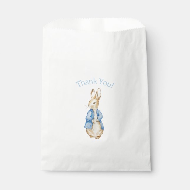 Storybook Garden Rabbit Inspired Baby Shower  Favour Bag (Front)