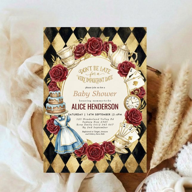 Storybook Garden Tea Party Baby Shower Invitation (Creator Uploaded)