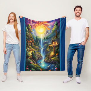 Storybook Landscape 2 Fleece Blanket