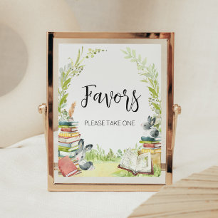 Storybook New Chapter Baby Shower Favours Poster