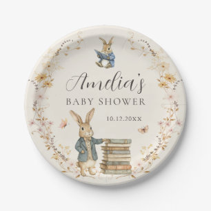Storybook New Chapter Baby Shower Paper Plates