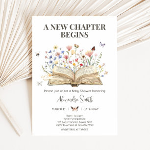 Storybook New Chapter Begins Baby Shower Invitation