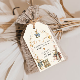 Storybook New Chapter Rabbit Baby Shower Gift Tag