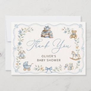 Storybook Nursery Floral Baby Shower Thank You Card