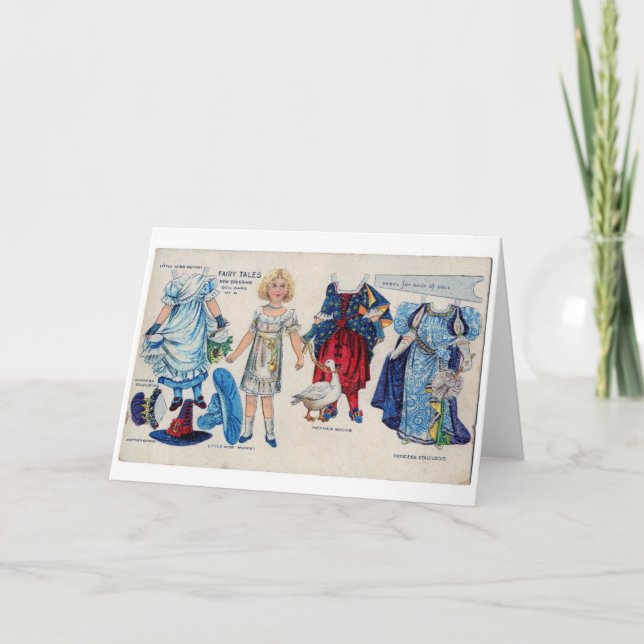Storybook Paper Doll, Greeting Card (Front)