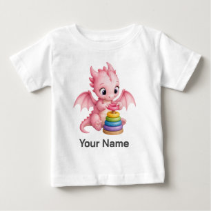 Storybook Personalised Baby Dragon Stacking Rings T-Shirt