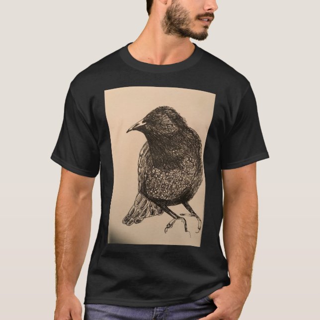 Storybook Starling Bird Illustration Shirt (Front)