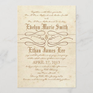 Storybook Swirl Wedding Invitation