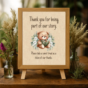 Storybook Teddy Bear Guest Shower Favours Poster