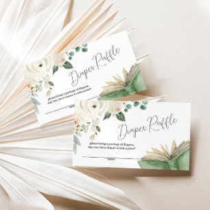 Storybook Themed New Chapter Diaper Raffle Enclosure Card