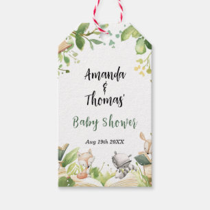 Storybook Themed Woodland Animals Baby Shower Gift Tags