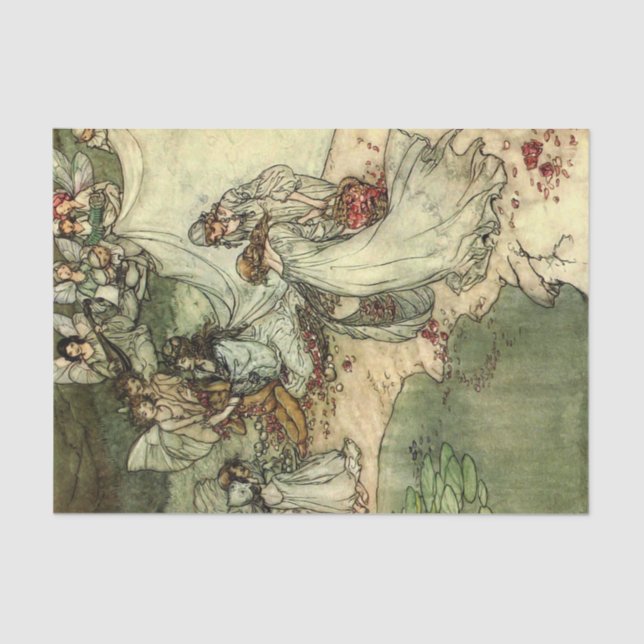 Storybook Vintage Ladies Decoupage Tissue Paper (Front)