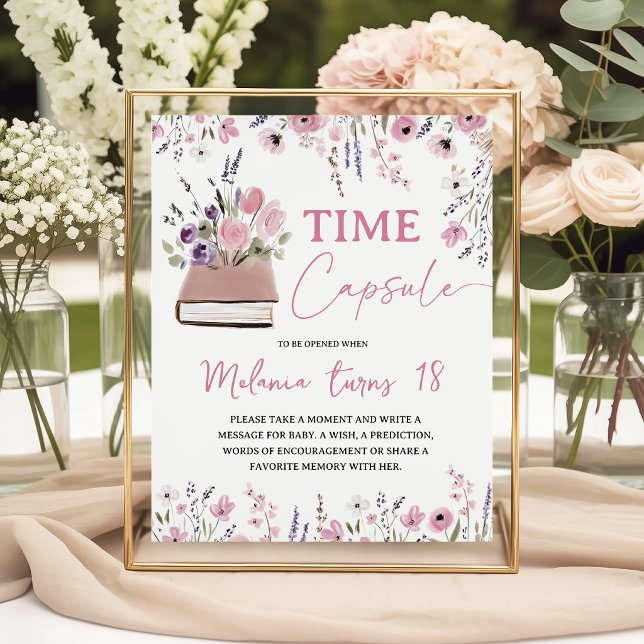 Storybook Wildflower Time Capsule Table Sign (Creator Uploaded)