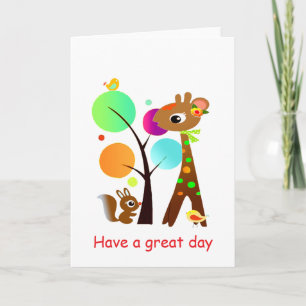 Storybook Wishes: A Heartfelt Animal Card